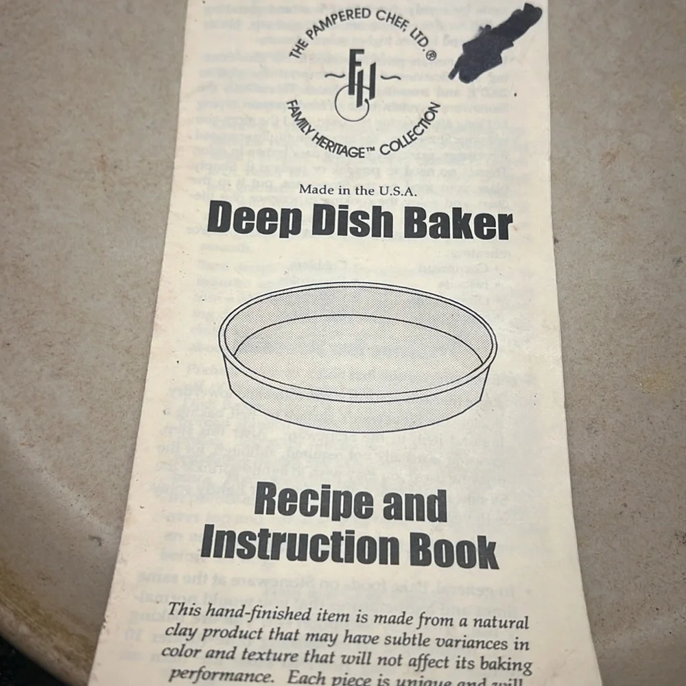Pampered Chef deep dish
